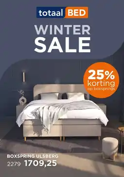 TotaalBED Boxspring Ulsberg vlak aanbieding