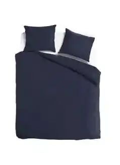 TotaalBED Dekbedovertrek Noa Koningsblauw 140 x 200/220 cm aanbieding