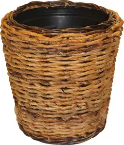 Intratuin Van der Leeden plantenmand Abaca naturel D 45 H 42 cm aanbieding