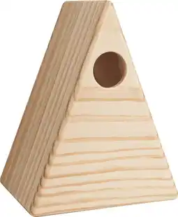 Intratuin Singing Friend vogelhuisje Saar naturel 16 x 13 x 21 cm aanbieding