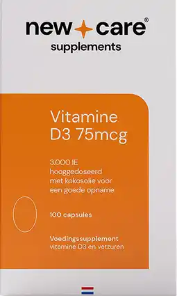 Etos New Care Vitamine D3 75mcg Capsules 100 stuks aanbieding