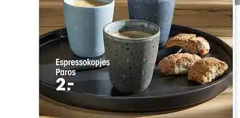 Kwantum Espressokopjes Paros aanbieding