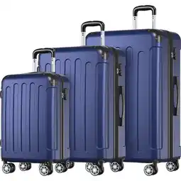 Albert Heijn TRVLMORE Kofferset 20/24/28'' donkerblauw aanbieding