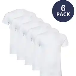 Albert Heijn Ten Cate 3x 2-pack t-shirt wit Xl aanbieding