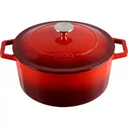 Albert Heijn Lifegoods Cast iron rasserole 26cm 5,7 liter rood aanbieding