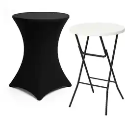 Albert Heijn Brixy Statafel met rok wit aanbieding