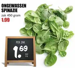 De Boerenschuur Ongewassen Spinazie aanbieding