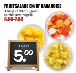 De Boerenschuur Fruitsalade en/of Bavaroise aanbieding