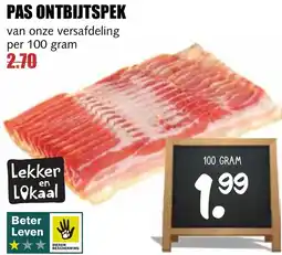 De Boerenschuur Pas Ontbijtspek aanbieding