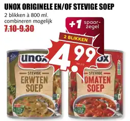 De Boerenschuur Unox Originele en/of Stevige Soep aanbieding