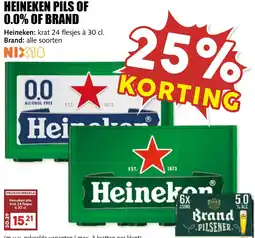 De Boerenschuur Heineken Pils of 0.0% of Brand aanbieding