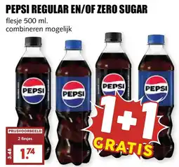De Boerenschuur Pepsi Eegular en/of Zero Sugar aanbieding