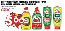 De Boerenschuur Dreft Max Power, Platinum Quickwash en/of Quickwash Vloeibaar Afwasmiddel aanbieding