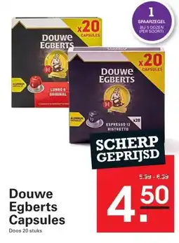 Sligro Douwe Egberts Excellent mocca capsules aanbieding