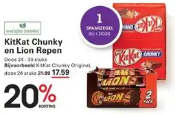 Sligro Lion Chocoladereep white aanbieding