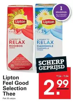 Sligro Lipton Feel Good Selection Blauwe bes en bramen thee aanbieding