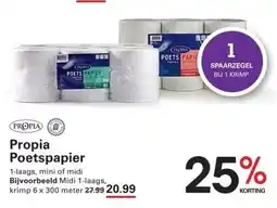 Sligro Propia Poetspapier midi 1-laags aanbieding