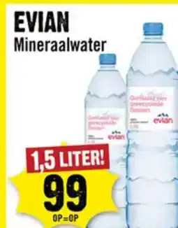 Dirck 3 EVIAN Mineraalwater aanbieding