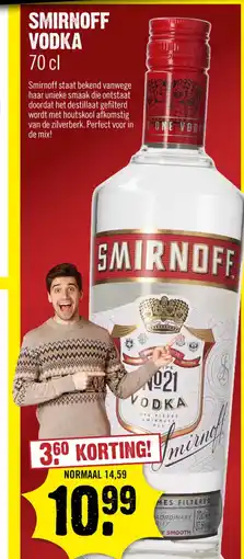 Dirck 3 Smirnoff Vodka aanbieding