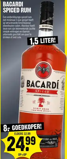 Dirck 3 Bacardi spiced rum aanbieding