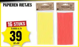 Dirck 3 Papieren Rietjes aanbieding