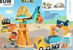 LEGO 3-in-1 bouwplaats en voertuigen aanbieding