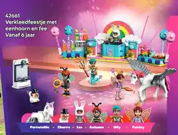 LEGO Verkleedfeestje met eenhoorn en fee aanbieding