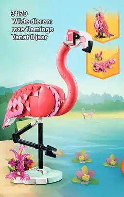 LEGO 31170 Wilde dieren: roze flamingo aanbieding