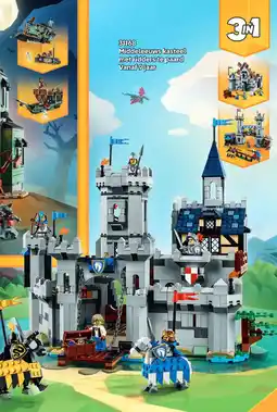 LEGO Middeleeuws kasteel met ridders te paard aanbieding