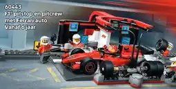 LEGO F1 pitstop en pitcrew met Ferrari auto aanbieding