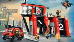 LEGO Brandweerkazerne en brandweerauto aanbieding