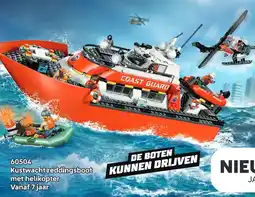 LEGO Kustwacht reddingsboot met helikopter aanbieding