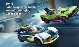 LEGO Politiewagen en snelle autoachtervolging aanbieding