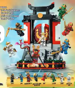 LEGO 15-jarig jubileum: Display met ninjapersonages aanbieding