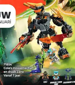 LEGO Cole's missiemecha en draak Zane aanbieding