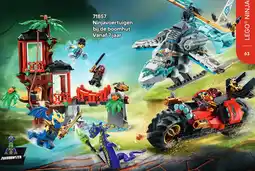 LEGO Ninjavoertuigen bij de boomhut aanbieding