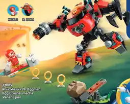 LEGO Knuckles vs. Dr. Eggman Egg Crusher mecha aanbieding