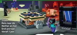 LEGO Reis naar de Nether en het End-portaal aanbieding