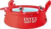 Bol.com Intex Opblaaszwembad Happy Crab 183 X 51 Cm Pvc Rood aanbieding