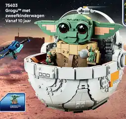 LEGO Grogu met zweefkinderwagen aanbieding