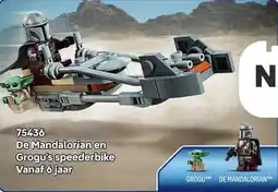 LEGO De Mandalorian en Grogu's speederbike aanbieding