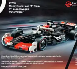 LEGO MoneyGram Haas F1 Team VF-24 racewagen aanbieding