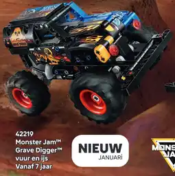 LEGO 42219 Monster Jam Grave Digger vuur en ijs aanbieding