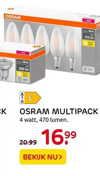 Praxis Osram Multipack aanbieding