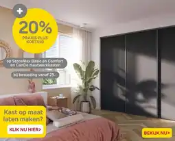 Praxis Op StoreMax Basic en Comfort en CanDo maatwerkkasten aanbieding