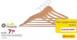 Praxis Houten hangers aanbieding