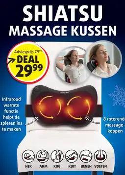 Lucovitaal Shiatsu massage kussen aanbieding
