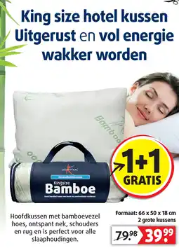 Lucovitaal King size hotel kussen aanbieding