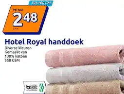 Action Hotel Royal handdoek aanbieding