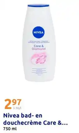 Action Nivea bad en douchecrème Care aanbieding